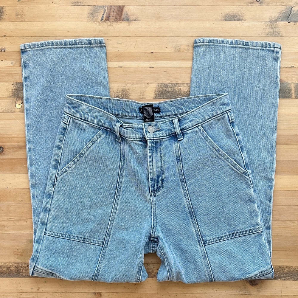 Sincerely Jules Utility Straight Leg Women’s Jeans, Size 7/28